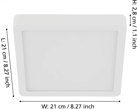 Потолочный светильник светодиодный Eglo FUEVA 5 900591 (220V)