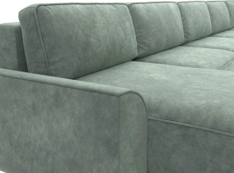 Диван п-образный Лига-048 НПБ МегаЛонг Лига Диванов (Велюр) арт.128321