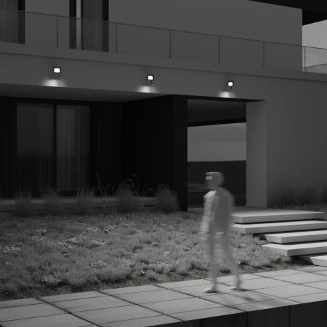 Прожектор уличный светодиодный с датчиком движения Maytoni Flood FL001-L30B6KSR (220V, IP65)