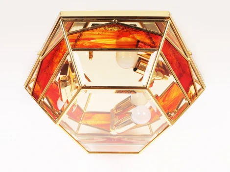 Потолочная люстра Doge Luce 1007/3PL-B.CRISTALLO M+ROSSO (220V)