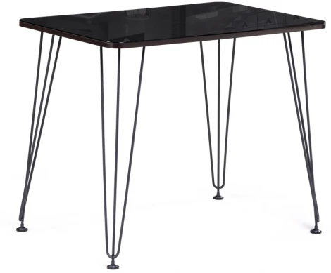 Стол стеклянный Хумфри черный 514795 Woodville