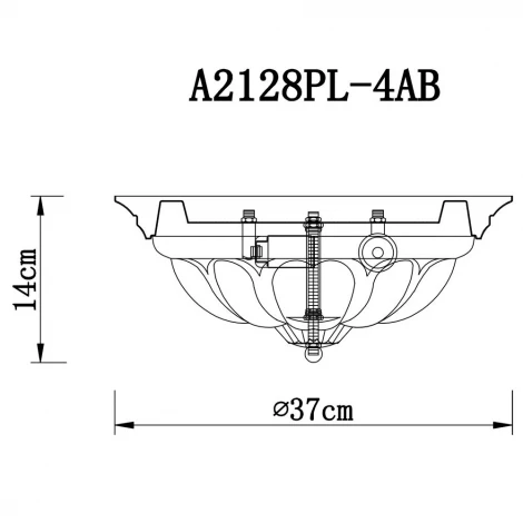 Потолочный светильник Arte Lamp San Marco A2128PL-4AB