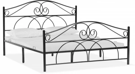 Кровать Woodville Морика 160х200 черная