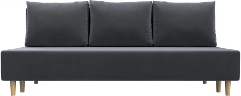 Диван прямой Лига-033 (Серый/Велюр) Лига Диванов арт.121093