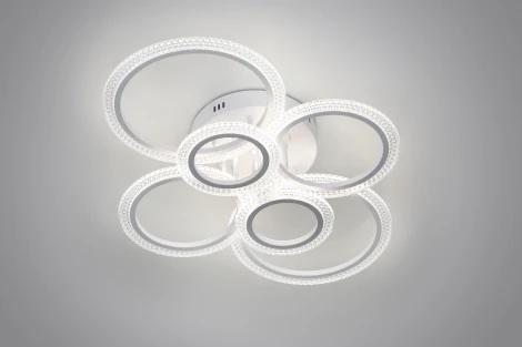 Потолочная люстра на штанге светодиодная с пультом Rivoli Marion 6107-109 (регулировка яркости, 220V)