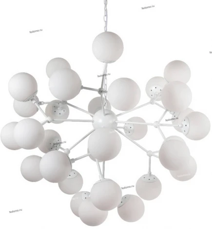 Люстра подвесная Crystal Lux Medea, 30 плафонов, белый