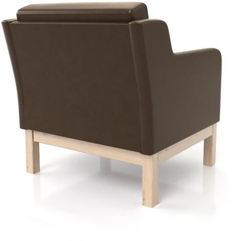 Кресло Arsko Айверс сосна темно-коричневый кожзам