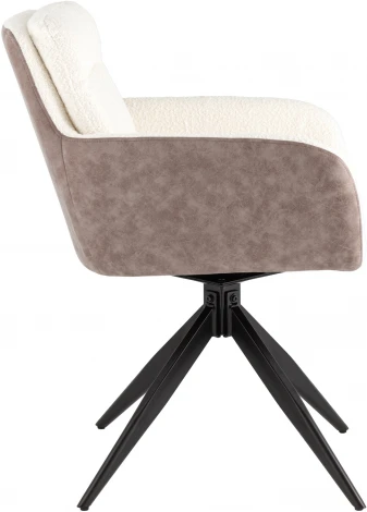 Стул обеденный Stool Group Waldo молочный c бежевой экокожей УТ000037122