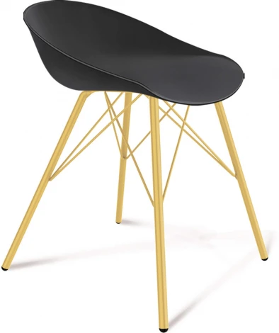 Стул SHT-ST19/S37 черный/золото Sheffilton 3860379004