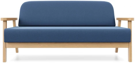 Диван Arsko прямой Флори М береза велюр голубой