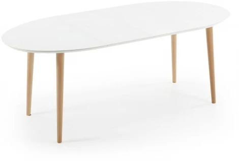 Стол обеденный La Forma (ex Julia Grup) Oqui (Белый/ Дерево,Обработанная древесина)