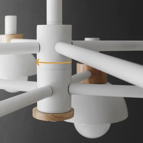 Люстра на штанге Fanta A 8 Lights White ImperiumLoft Fanta_A01 (193151-26) (220V)