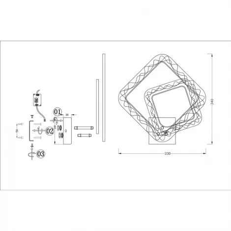 Бра Seven Fires Fenis SF7032/2W-CR