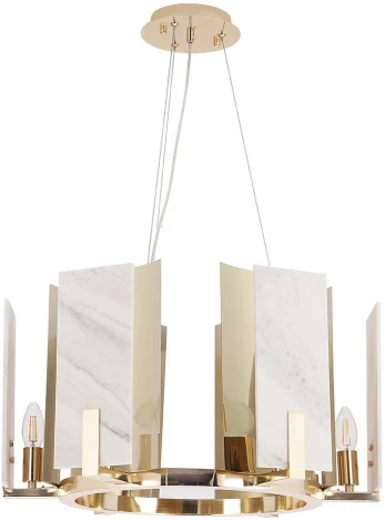 Подвесная люстра Crystal Lux DELUXE SP6 (220V, на тросе, круглые)