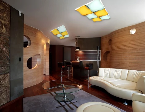 Потолочный светильник Ambrella Parus FP2356 WH 192W D720*480