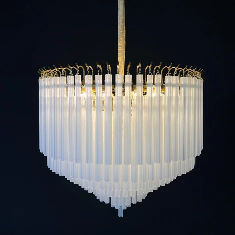 Подвесная люстра каскадная Eich Chandelier Nova D65 Gold ImperiumLoft 40,1594 (73607-22) (220V, на цепи)