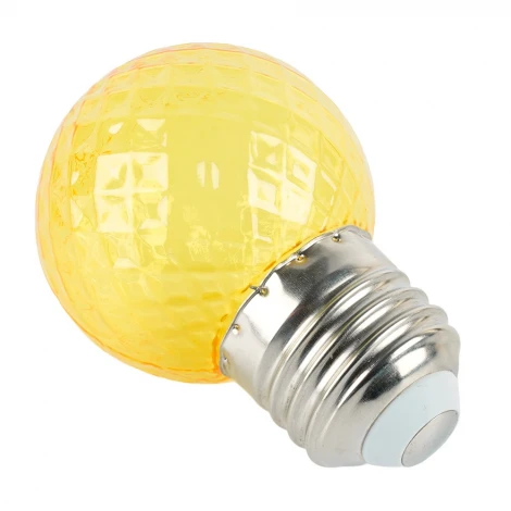 Лампа светодиодная Feron LB-385 52161 шарик желтый прозрачный E27 1W 230V