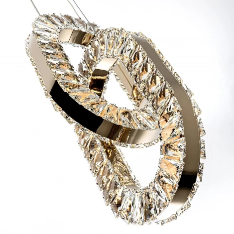 Подвесной светильник светодиодный хрустальный с регулировкой цветовой температуры Modelux MODELUX ML.9040.640 GD