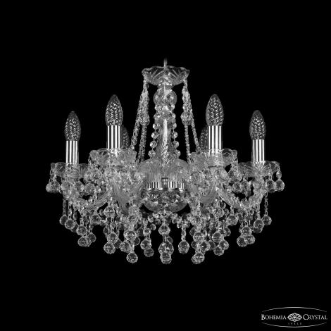 Подвесная люстра Bohemia 1409 1409/6/160 Ni (220V, подвески, на цепи, подсвечник, свеча)