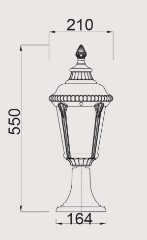 Наземный фонарь Oasis Light Munich 2 S Gb 79754S
