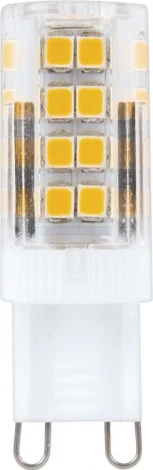 Лампочка светодиодная кукуруза прозрачная колба G9 5 Вт 6400K холодное белое свечение Feron 25771