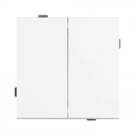 Механизм выключателя двухклавишный непроходной SWT-TENDO-MK02-PL-WH (230V, 10A) (Arlight) 054058