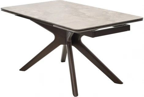 Стол M-City EDER 160 GLOSS AMBER JADE SOLID CERAMIC / Орех