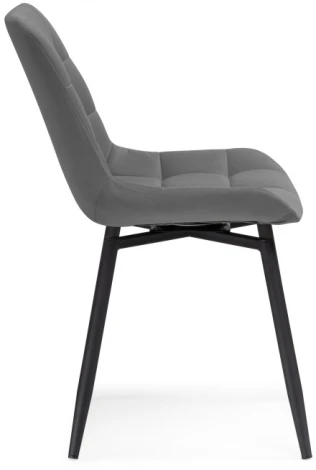 Стул Notta на металлокаркасе Челси К крутящийся темно-серый / черный 520599