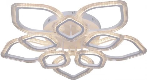 Потолочная люстра светодиодная на штанге с пультом Reluce 09827-3.3-5+5 WH (ночной режим, 220V)