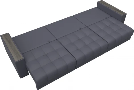 Диван прямой с декором Лига-049 НПБ Лонг Лига Диванов (Экокожа) арт.128436