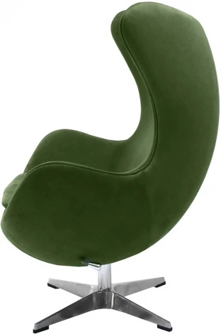 Кресло EGG CHAIR зеленый, искусственная замша Bradex Home FR 0644