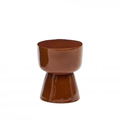 Приставной столик Mesquida из керамики коричневый La Forma (ex Julia Grup) 192686