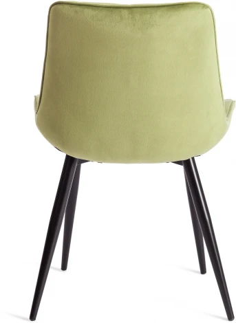 Обеденный стул Tetchair ABRUZZO (Металл,Вельвет/Зеленый,Черный) 19234