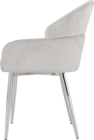 Стул обеденный Берклей D-1202D, серый/хром IST-CASA