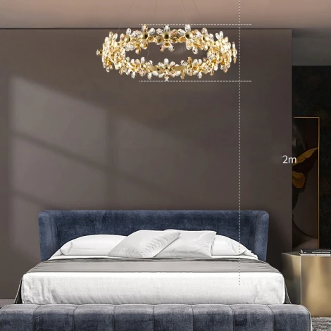 Подвесной светильник Mariola D60 Imperiumloft Mariola01 (219627-23) (LED, 220V, на проводе, цветы, круглые)