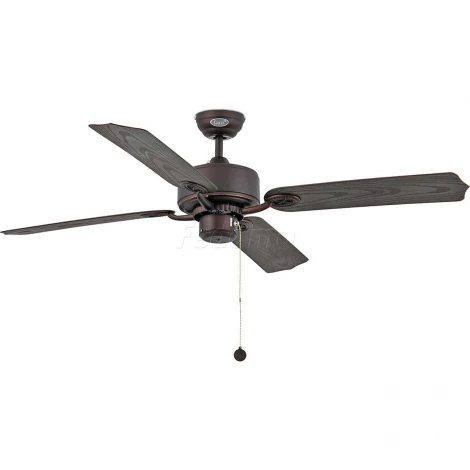 Вентилятор потолочный Faro Hierro, 4 лопасти, коричневый с махагоном