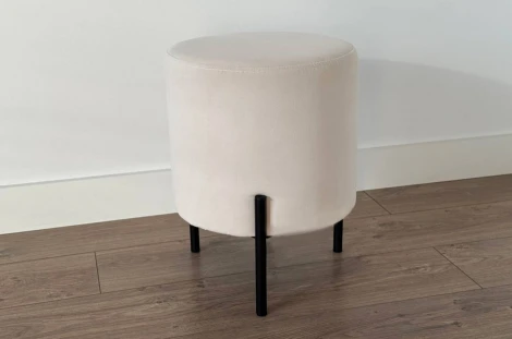 Пуф Одри Mebelson (Металл,Велюр/Кремовый) арт.171480,2081