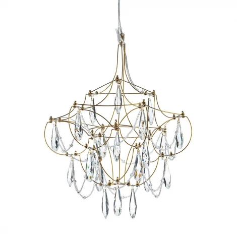 Подвесная люстра светодиодная хрустальная с пультом с регулировкой цветовой температуры Modelux MODELUX ML.5601.400P BS