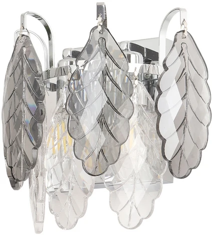 Бра Crystal Lux TREVI AP2 CHROME (220V, хрусталь, листья)