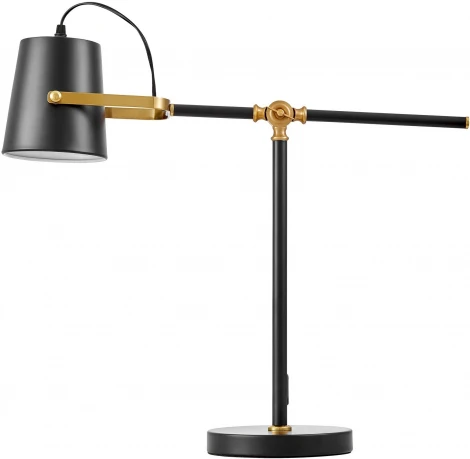 Настольная лампа Lumina Deco Fela LDT 7733-1 BK+MD (220V)