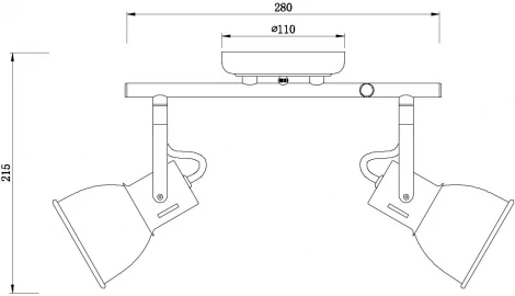 Спот Arte Lamp Jovi A1677PL-2BK