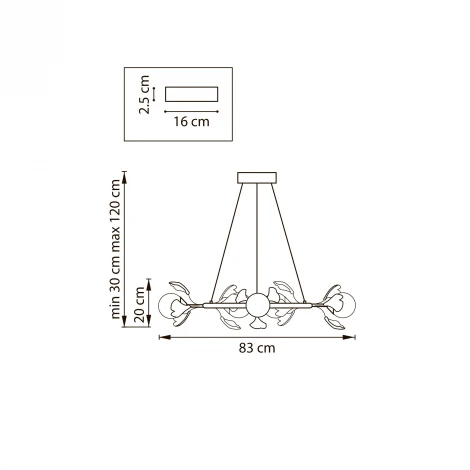 Подвесной светильник Lightstar Ceramo BW 799097