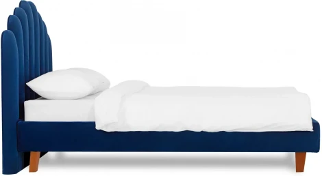 Кровать Queen II Sharlotta L 1600 ОГОГО (арт.577107), (Ткань/Синий)