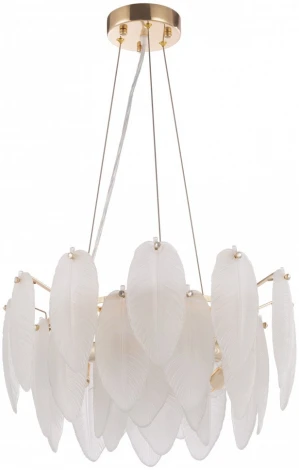 Подвесная люстра Arte Milano AM-4653 4653.D450.H240.E14.5 G (220V, на тросе, перо)