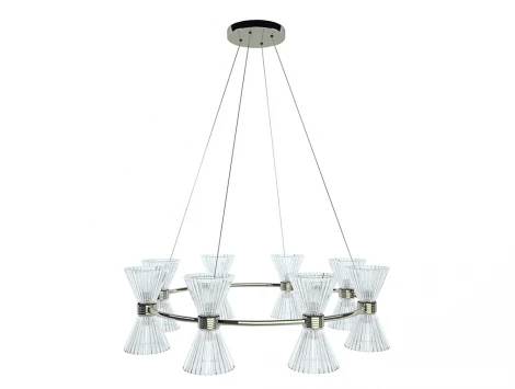 Подвесной светильник ярусный Newport 3610 3618/S nickel (220V, на тросе)