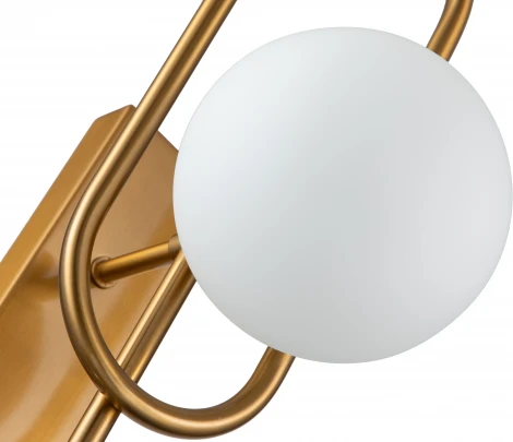 Бра настенное Opaco V000151 (11015/2W Brass) (220V, шар)
