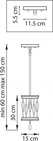 Потолочная люстра на штанге Firenze 725113 (220V, круглые)