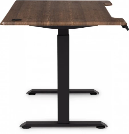 Компьютерный стол Маркос с механизмом подъема 140 (Маркос с механизмом подъема 140х80х75 черный / кантри орех) Notta арт.578488
