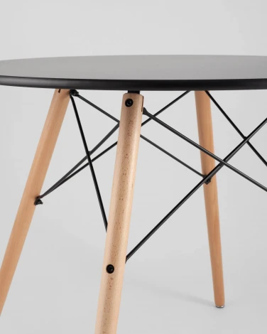 Стол круглый EAMES DSW NEW D=80 черный Stool Group арт.УТ000039067