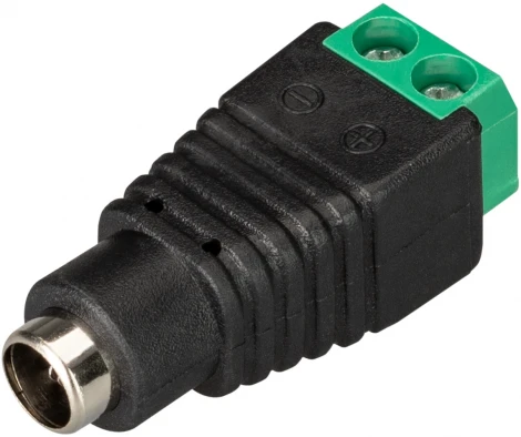 Коннектор Terminal-MONO-2pin-F (Jack 5.5) (Arlight, Пластик) 018058(1)